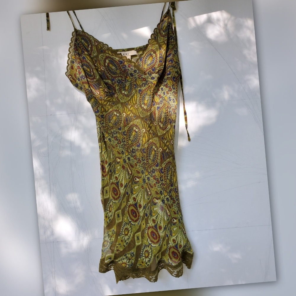 Green sheer tank top